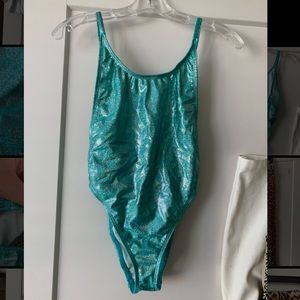 Disco shimmery one piece swimsuit!
